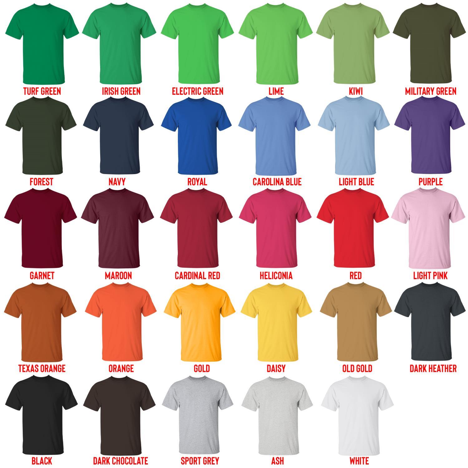 t-shirt color chart t shirt color chart - Subnautica Merch